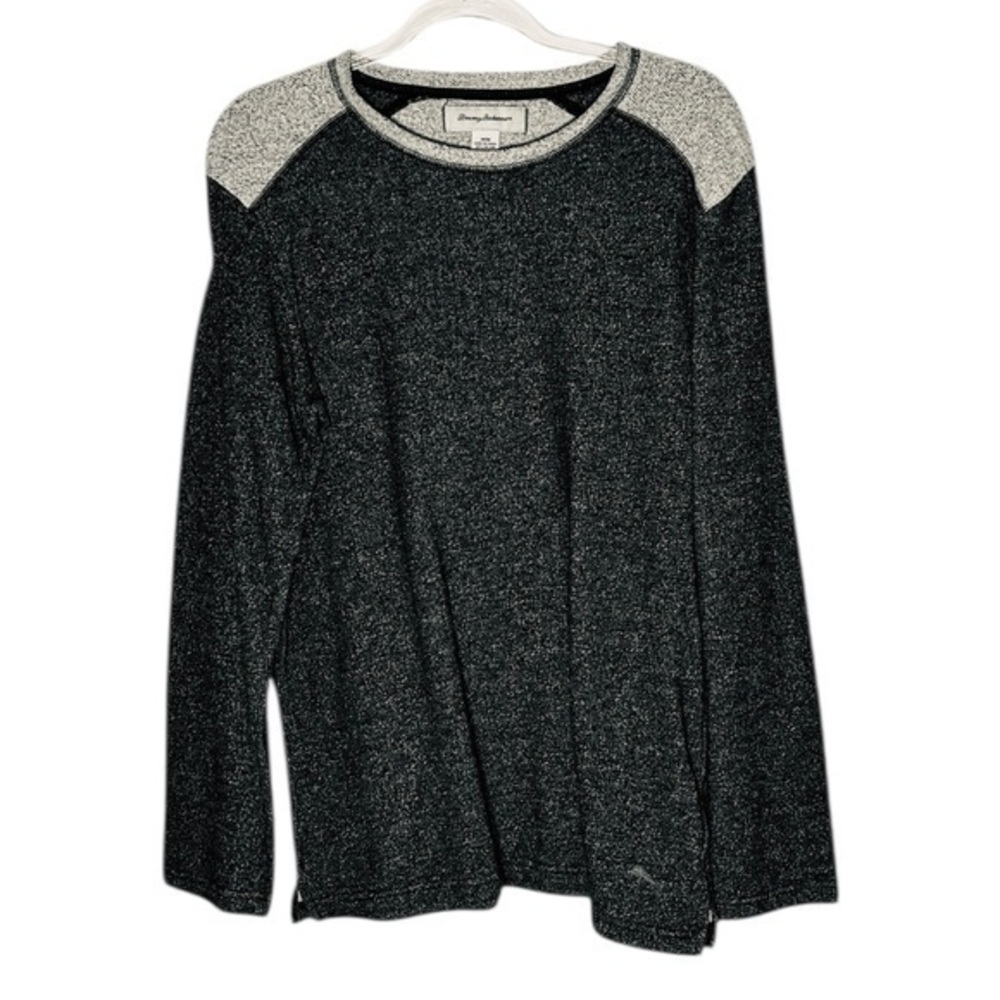 Tommy Bahama Charcoal & Light Gray Crewneck Sweater Sweatshirt Style 22901